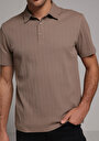 thumb-Afficher les détails de T-shirt Polo À Manches Courtes Marron Jakarli Regular Fit Homme
