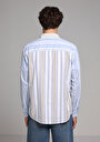 thumb-Afficher les détails de Chemise À Manches Longues Multicolou Relaxed Fit Rayé Sergé Homme
