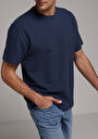 thumb-Afficher les détails de T-shirt À Manches Courtes Marine Comfort Fit Droit Homme