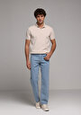 thumb-Afficher les détails de T-shirt Polo À Manches Courtes Beige Droit Regular Fit Homme