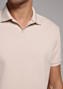 thumb-Afficher les détails de T-shirt Polo À Manches Courtes Beige Droit Regular Fit Homme