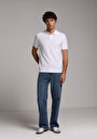 thumb-Afficher les détails de T-shirt Polo À Manches Courtes Blanc Droit Regular Fit Homme