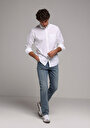 thumb-Afficher les détails de Chemise À Manches Longues Blanc Regular Fit Droit Popeline Homme