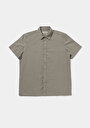 thumb-Afficher les détails de Chemise À Manches Courtes Vert Droit Regular Fit Homme