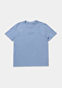 thumb-Afficher les détails de T-shirt À Manches Courtes Bleu Regular Fit Droit Homme