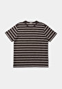thumb-Afficher les détails de T-shirt À Manches Courtes Marron Comfort Fit Rayé Homme