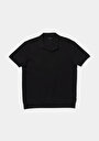 thumb-Afficher les détails de T-shirt Polo À Manches Courtes Noir Droit Regular Fit Homme