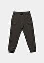 thumb-Afficher les détails de Pantalon Kaki Lastikli Medium Rise En Nylon Slim Fit Homme