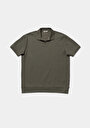 thumb-Afficher les détails de T-shirt Polo À Manches Courtes Kaki Droit Regular Fit Homme