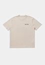 thumb-Afficher les détails de T-shirt À Manches Courtes Beige Comfort Fit Imprimé Homme