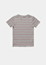 thumb-Afficher les détails de T-shirt À Manches Courtes Multicolou Slim Fit Rayé Femme