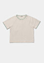 thumb-Afficher les détails de T-shirt À Manches Courtes Ecru Regular Fit Brodé Femme