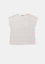 thumb-Afficher les détails de T-shirt À Manches Courtes Blanc Regular Fit Droit Femme