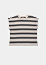 thumb-Afficher les détails de Blouse À Manches Courtes Marine Regular Fit Manches Courtes Femme