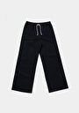 thumb-Afficher les détails de Pantalon Marine Wide Leg High Rise En Uni Regular Fit Femme