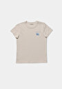 thumb-Afficher les détails de T-shirt À Manches Courtes Blanc Slim Fit Imprimé Femme