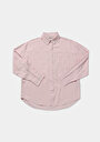 thumb-Afficher les détails de Chemise À Manches Longues Rose X Boyfriend Fit Droit Uni Femme