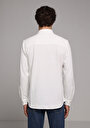 thumb-Afficher les détails de Chemise À Manches Longues Blanc Regular Fit Droit Pique Homme