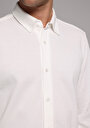 thumb-Afficher les détails de Chemise À Manches Longues Blanc Regular Fit Droit Pique Homme