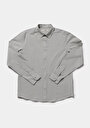 thumb-Afficher les détails de Chemise À Manches Longues Vert Regular Fit Droit Oxford Homme