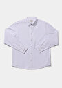 thumb-Afficher les détails de Chemise À Manches Longues Blanc Regular Fit Droit Oxford Homme