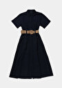 thumb-Afficher les détails de Robe Marine Regular Fit    Femme