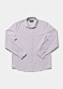 thumb-Afficher les détails de Chemise À Manches Longues Beige Regular Fit Rayé Sergé Homme