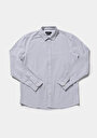 thumb-Afficher les détails de Chemise À Manches Longues  Regular Fit Rayé Sergé Homme