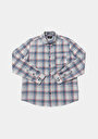thumb-Afficher les détails de Chemise À Manches Longues Multicolou Regular Fit Plaid Sergé Homme