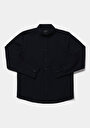 thumb-Afficher les détails de Chemise À Manches Longues Marine Regular Fit Droit Popeline Homme