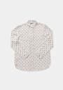 thumb-Afficher les détails de Chemise À Manches Longues Ecru Regular Fit Pois Sergé Femme