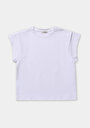 thumb-Afficher les détails de T-shirt À Manches Courtes Blanc Regular Fit Droit Femme