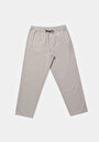 thumb-Afficher les détails de Pantalon Blanc Straight Leg Medium Rise En Sergé Regular Fit Homme