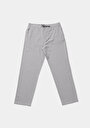 thumb-Afficher les détails de Pantalon Gris Straight Leg Medium Rise En Sergé Regular Fit Homme