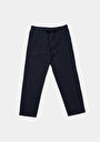 thumb-Afficher les détails de Pantalon Marine Straight Leg Medium Rise En Sergé Regular Fit Homme