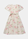 thumb-Afficher les détails de Robe Rose Regular Fit Manches Courtes Maxi Uni Femme