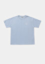 thumb-Afficher les détails de T-shirt À Manches Courtes Bleu Relaxed Fit Imprimé Femme