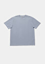 thumb-Afficher les détails de T-shirt À Manches Courtes Bleu Comfort Fit Droit Homme