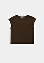 thumb-Afficher les détails de T-shirt À Manches Courtes Vert Slim Fit Droit Femme