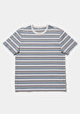 thumb-Afficher les détails de T-shirt À Manches Courtes Blanc Comfort Fit Rayé Homme