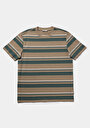 thumb-Afficher les détails de T-shirt À Manches Courtes Beige Comfort Fit Rayé Homme