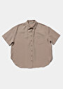 thumb-Afficher les détails de Chemise À Manches Courtes  Droit Fashion Fit Femme