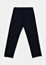 thumb-Afficher les détails de Pantalon Marine Straight Leg Medium Rise En Sergé Regular Fit Homme