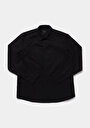 thumb-Afficher les détails de Chemise À Manches Longues Noir Regular Fit Droit Lin Homme