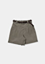 thumb-Afficher les détails de Short Kaki Regular Fit Femme