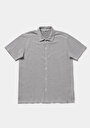 thumb-Afficher les détails de T-shirt Polo À Manches Courtes Gris Rayé Regular Fit Homme