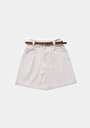 thumb-Afficher les détails de Short Blanc Regular Fit Femme