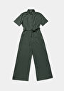 thumb-Afficher les détails de Salopette Vert Regular Fit   Femme