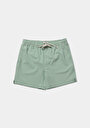thumb-Afficher les détails de Short De Bain Vert Slim Fit Doublé Homme