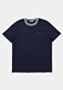 thumb-Afficher les détails de T-shirt À Manches Courtes Marine Regular Fit Droit Homme